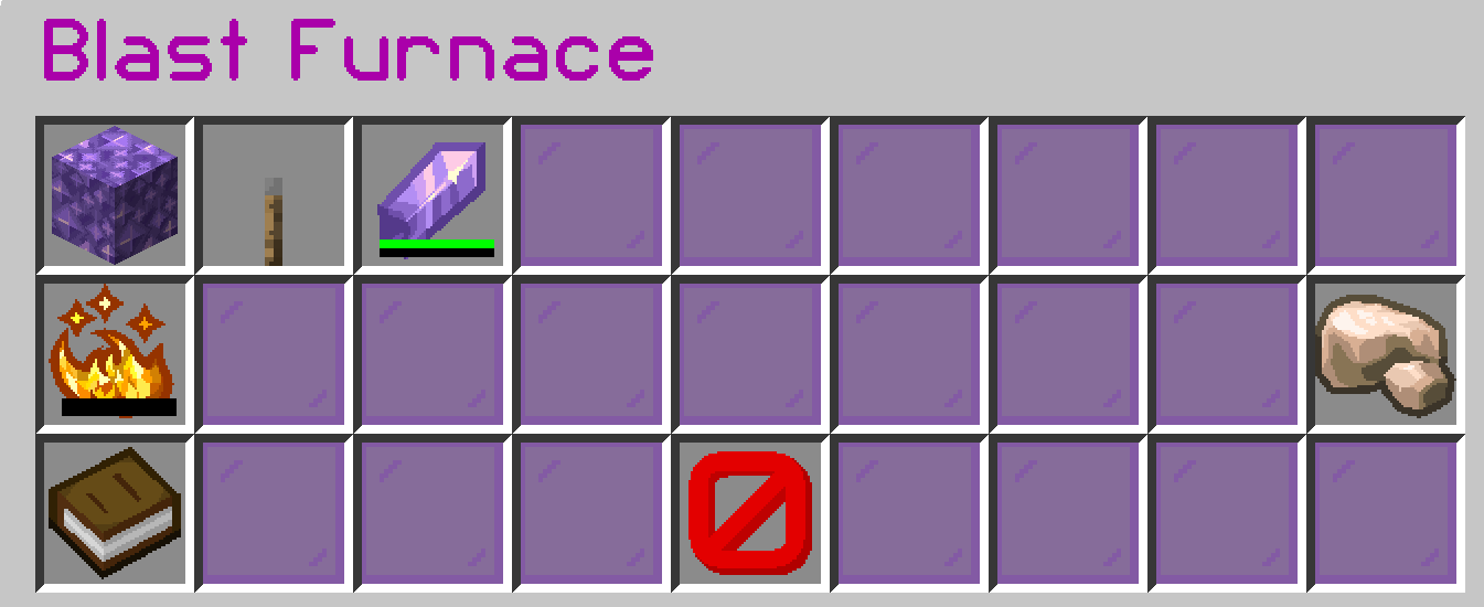 Blast Furnace cooking menu